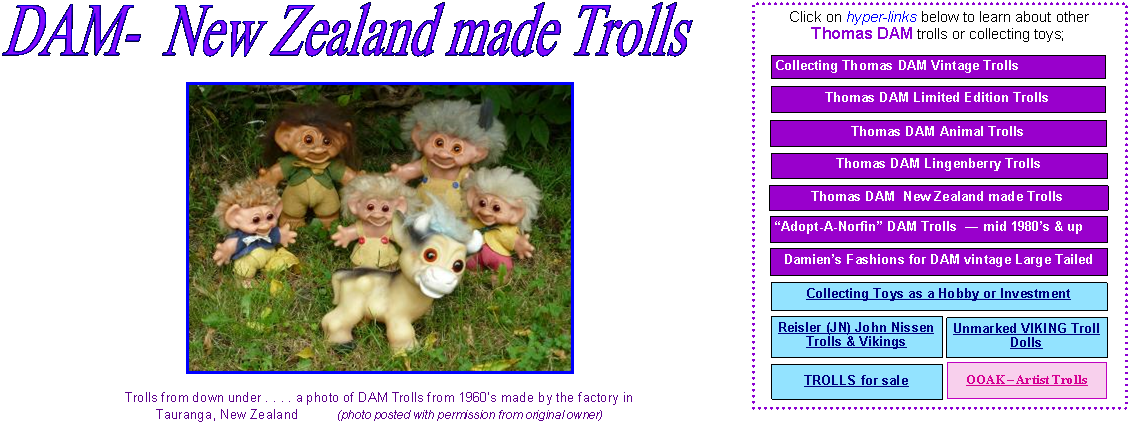 vintage dam trolls